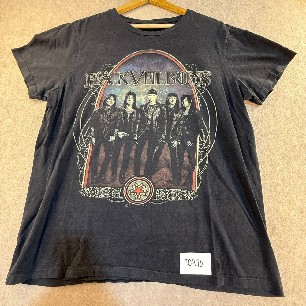 Black Veil Brides Band T-Shirt Mens XL Black Graphic Tee 2017 Bravado Rock Metal